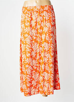 Jupe mi-longue orange Y.A.S femme