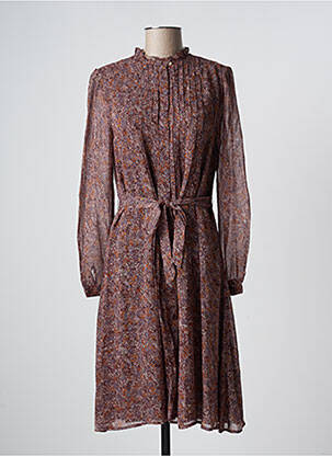 Robe mi-longue marron SESSUN femme