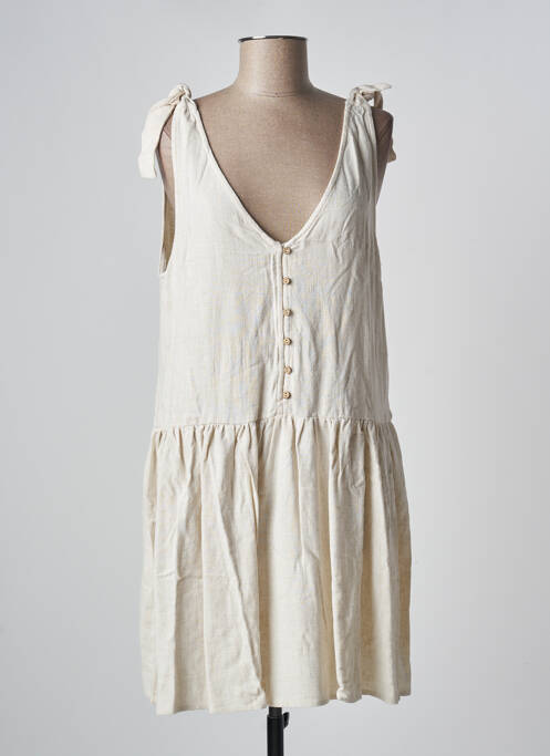 Robe courte beige Y.A.S pour femme