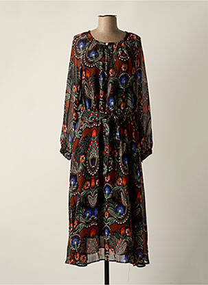Robe mi-longue multicolore MOLLY BRACKEN femme