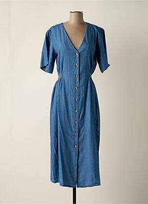 Robe mi-longue bleu SELECTED pour femme