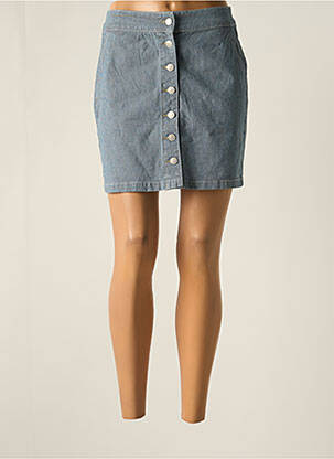 Jupe courte bleu OBJECT femme