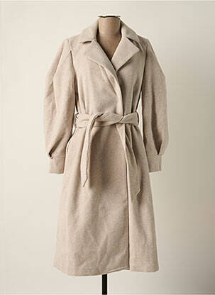 Manteau long beige Y.A.S pour femme