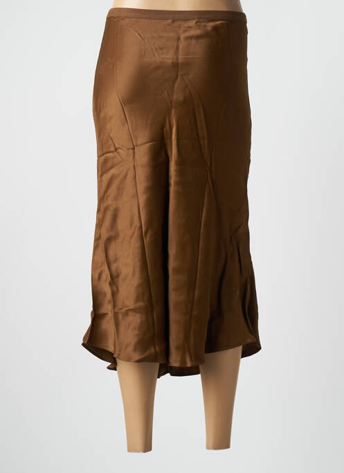 Jupe mi-longue marron SECOND FEMALE pour femme