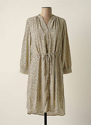 Robe mi-longue marron SELECTED femme