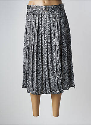 Jupe mi-longue gris MOLLY BRACKEN femme