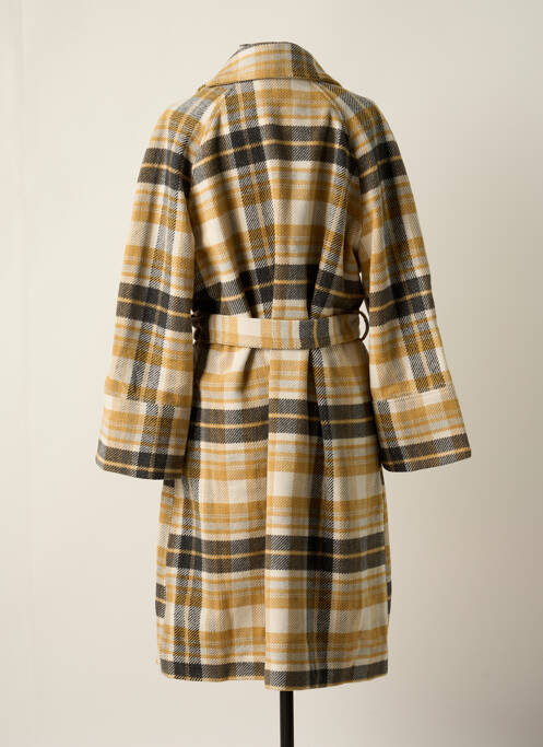 Manteau long orange VILA pour femme