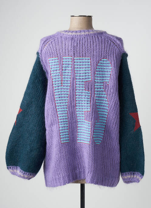 Pull violet SAK'S pour femme