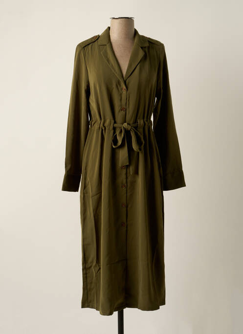 Robe mi-longue vert OBJECT pour femme