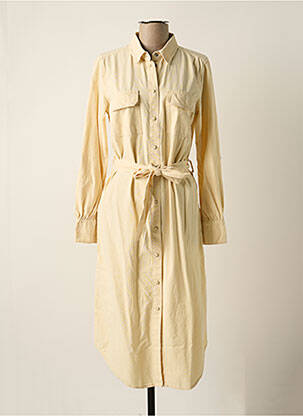 Robe mi-longue beige OBJECT femme