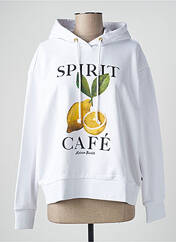 Sweat-shirt blanc SCOTCH & SODA pour femme seconde vue