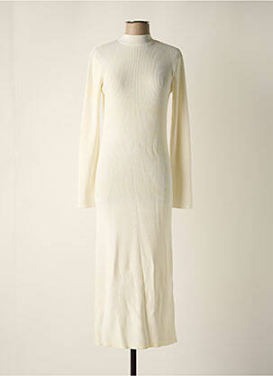 Robe mi-longue blanc MUSIER femme