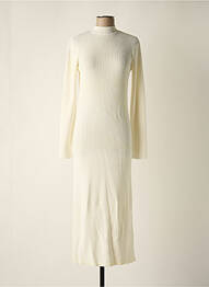 Robe mi-longue blanc MUSIER femme