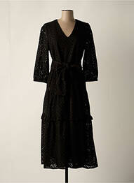 Robe mi-longue noir SELECTED femme