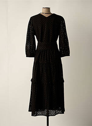 Robe mi-longue noir SELECTED femme