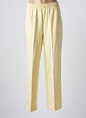 Pantalon droit jaune SELECTED pour femme seconde vue