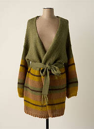 Gilet manches longues vert SACK'S femme