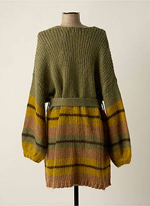 Gilet manches longues vert SACK'S femme
