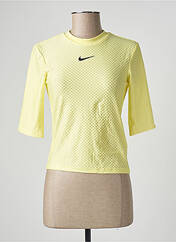 T-shirt jaune NIKE pour femme seconde vue
