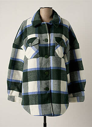 Manteau court gris PIECES femme