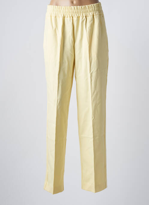 Pantalon droit jaune SELECTED pour femme