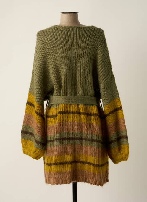 Gilet manches longues vert SAK'S pour femme