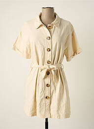 Robe mi-longue beige GRACE & MILA femme