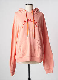 Sweat-shirt à capuche rose RONRON X SARENZA femme