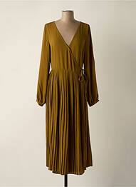 Robe mi-longue marron VILA femme
