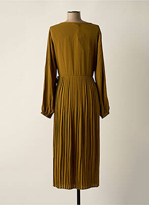 Robe mi-longue marron VILA femme