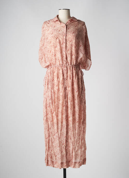 Robe longue rose SWILDENS pour femme