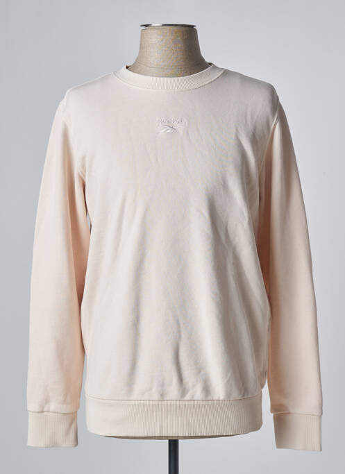 Sweat-shirt beige REEBOK pour homme