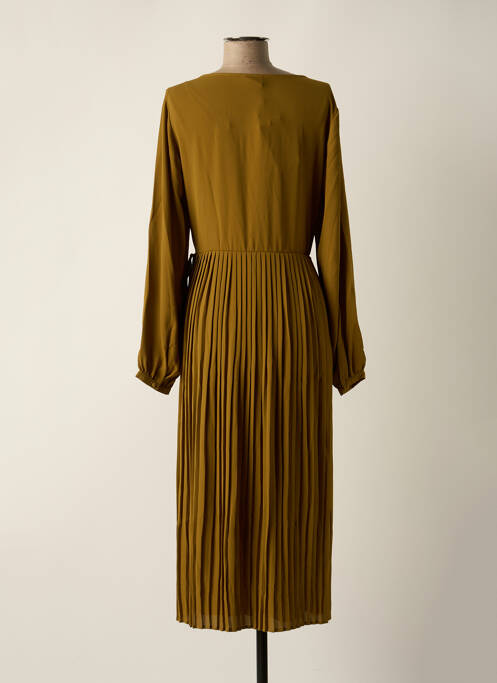 Robe mi-longue marron VILA pour femme