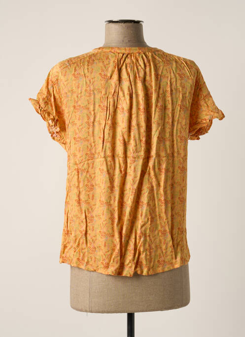 Top orange VILA pour femme