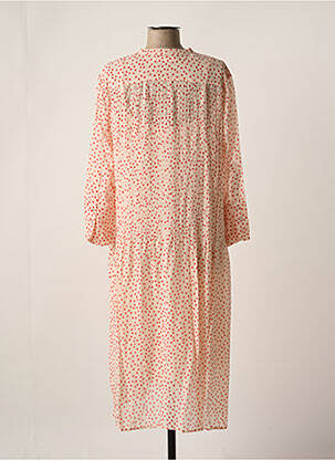 Robe mi-longue rose SAMSOE & SAMSOE femme