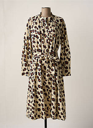Robe mi-longue beige SECOND FEMALE femme