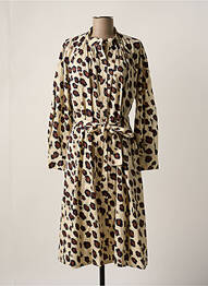 Robe mi-longue beige SECOND FEMALE femme