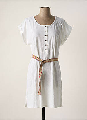 Robe courte blanc SESSUN pour femme