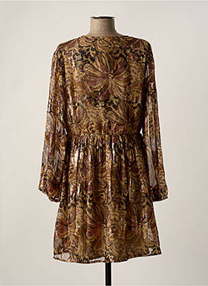Robe courte marron OBJECT femme