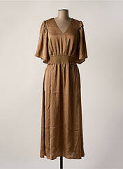 Robe longue marron SELECTED pour femme seconde vue