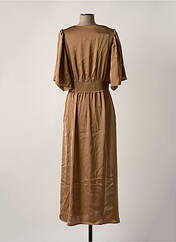 Robe longue marron SELECTED pour femme seconde vue