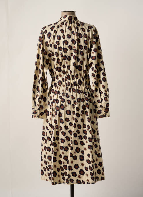 Robe mi-longue beige SECOND FEMALE pour femme