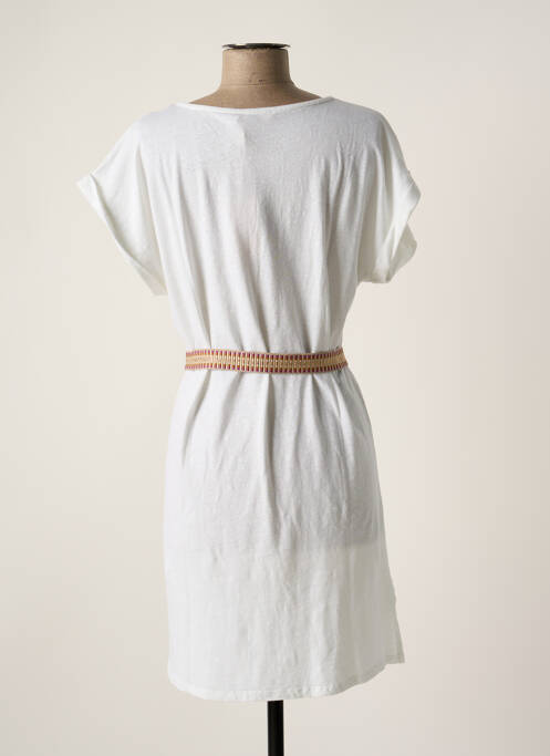 Robe courte blanc SESSUN pour femme