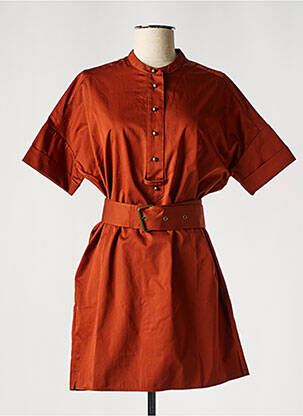 Robe courte orange SESSUN pour femme