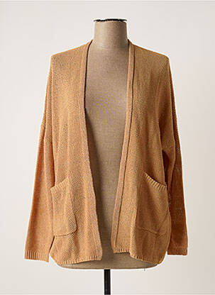 Gilet manches longues orange GRACE & MILA femme