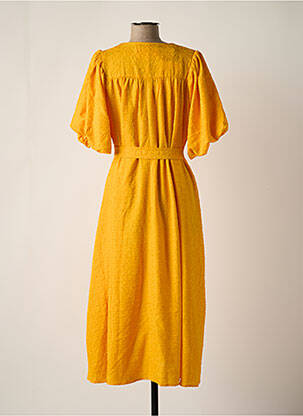 Robe longue jaune SELECTED femme