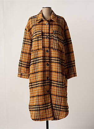 Manteau long beige OBJECT femme