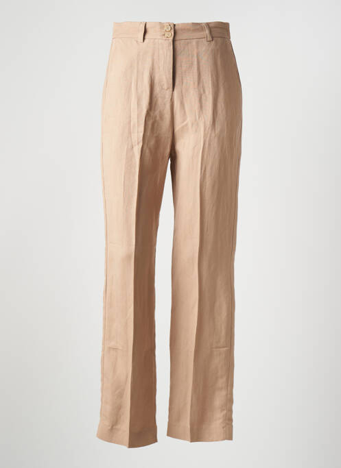 Pantalon droit beige GRACE & MILA pour femme