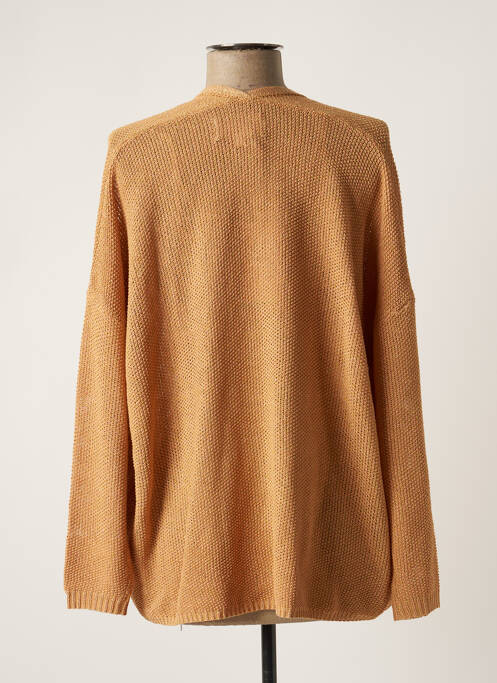 Gilet manches longues orange GRACE & MILA pour femme