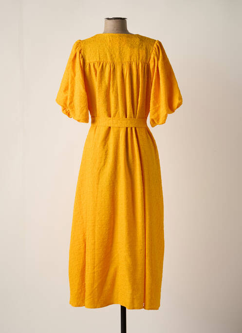 Robe longue jaune SELECTED pour femme